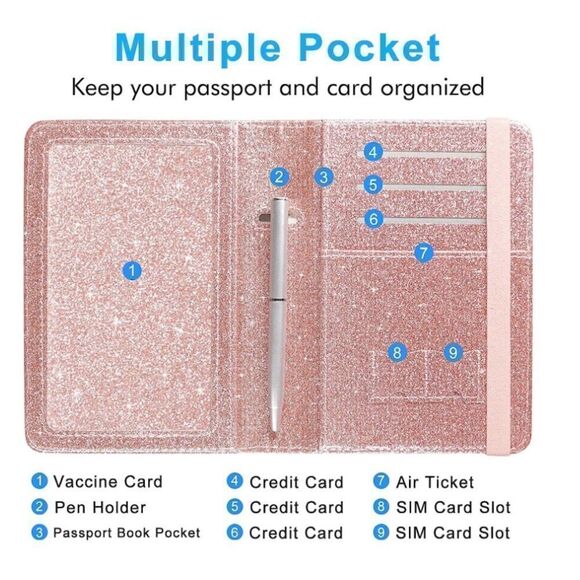 Leather Passport Cover  - Picture 5 of 6